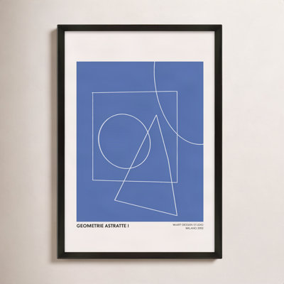 Caila "Geometric Abstraction in Blue" Print