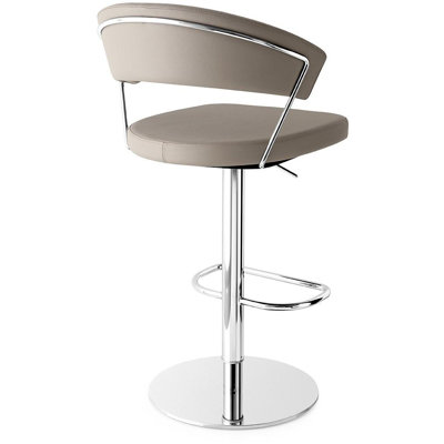 New York Upholstered Bar Stool with Swivel Base