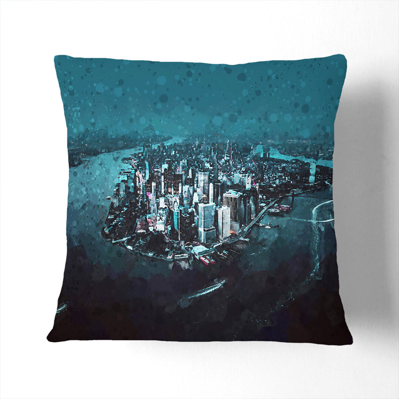 Square Throw Cushion, 40cm H x 40cm W x 15cm D