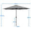 326.5cm Market Parasol-1848841332