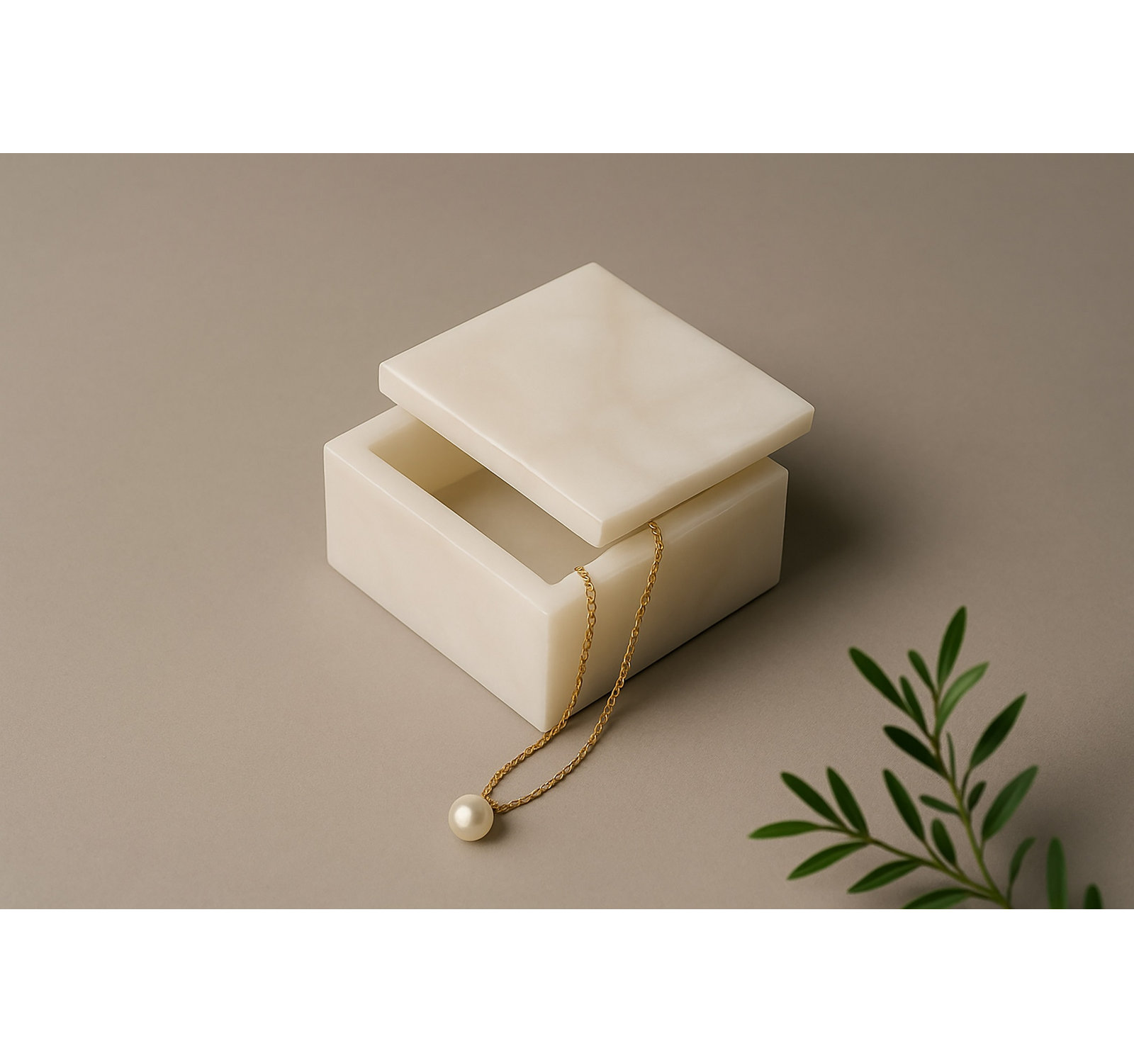 Claudine Marble Decorative Box