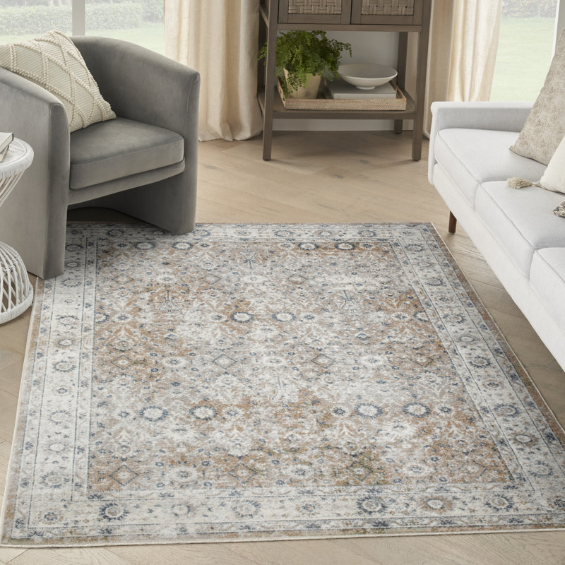 Tapis taupe Nourison Astra, Rectangle 4 pi x 6 pi