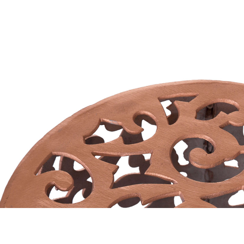 Hull Drum End Table, Copper