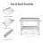 Gymax Stainless Steel L x W x 35 in. H Adjustable Work Table-63399122