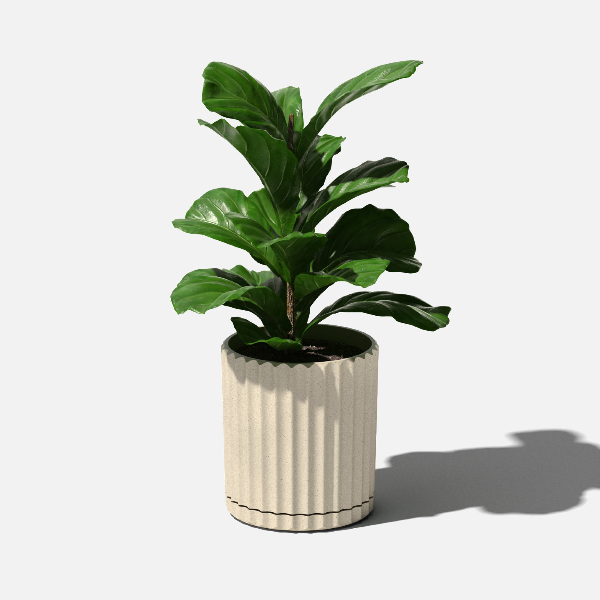 Veradek Demi Series 6" Planter, Sand, 1