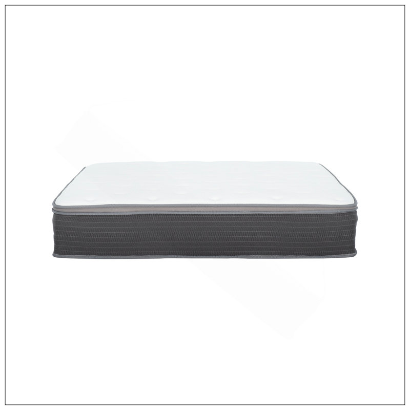 Matelas hybride moelleux dans une boîte, matelas à ressorts ensachés et mousse viscoélastique imprégnée de gel, soulagement de la pression, technologie de refroidissement