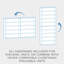 Organisateur empilable à 5 tablettes, blanc