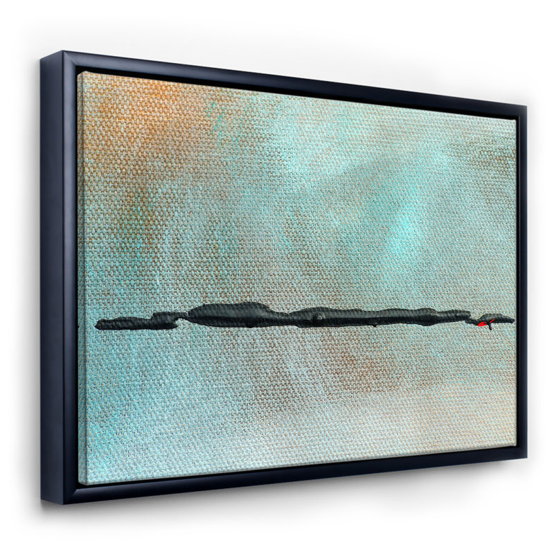 «Black River in Oasis», reproduction sur toile, H 36 po x l 46 po x 1,5 po, Toile avec cadre noir