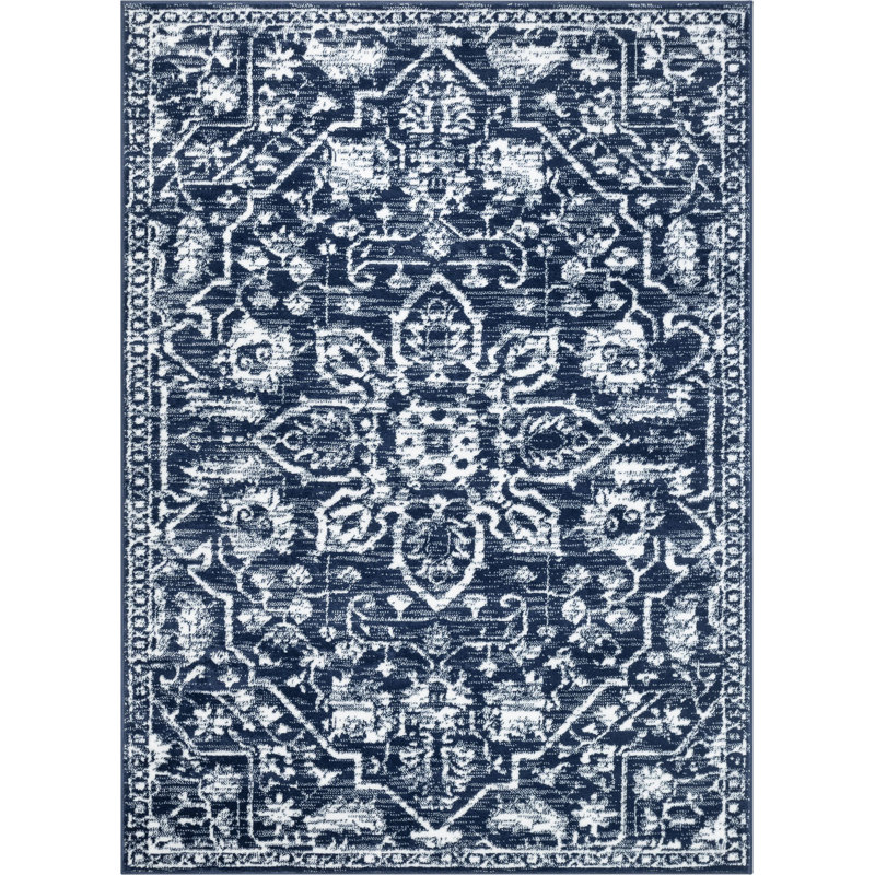 Dazzle Oriental Synthetic Area Rug, Rectangle 67 x 120cm