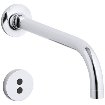 Purist Wall-Mount Commercial Bathroom Sink Faucet Trim with 9" 90-Degree Spout and Insight Technology