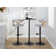Betuel Swivel Upholstered Adjustable Height Counter Stool with Metal Frame