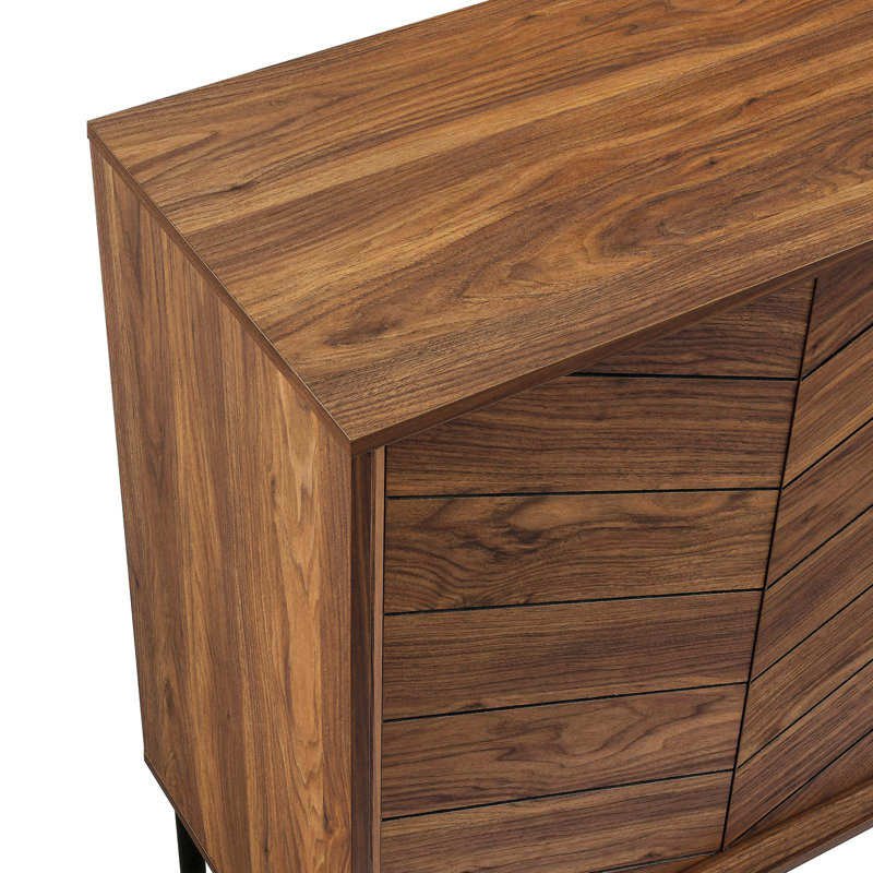 Modway Harper Chevron Sideboard, Walnut
