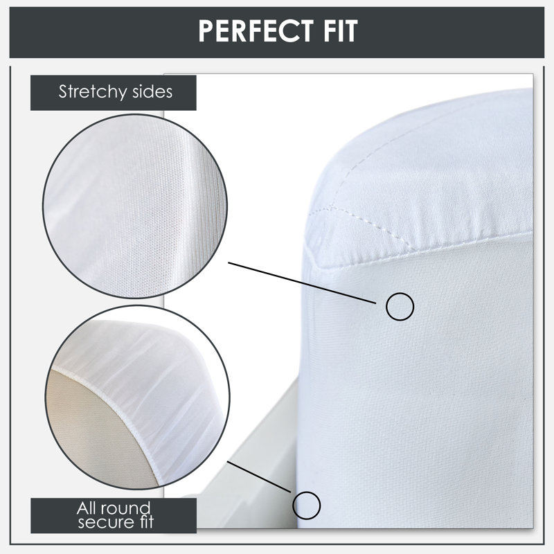 Taulbee Waterproof Fitted Mattress Protector Case Pack, Super King (6')