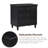 28" Painted Nightstand With 3 Drawers-1239920915
