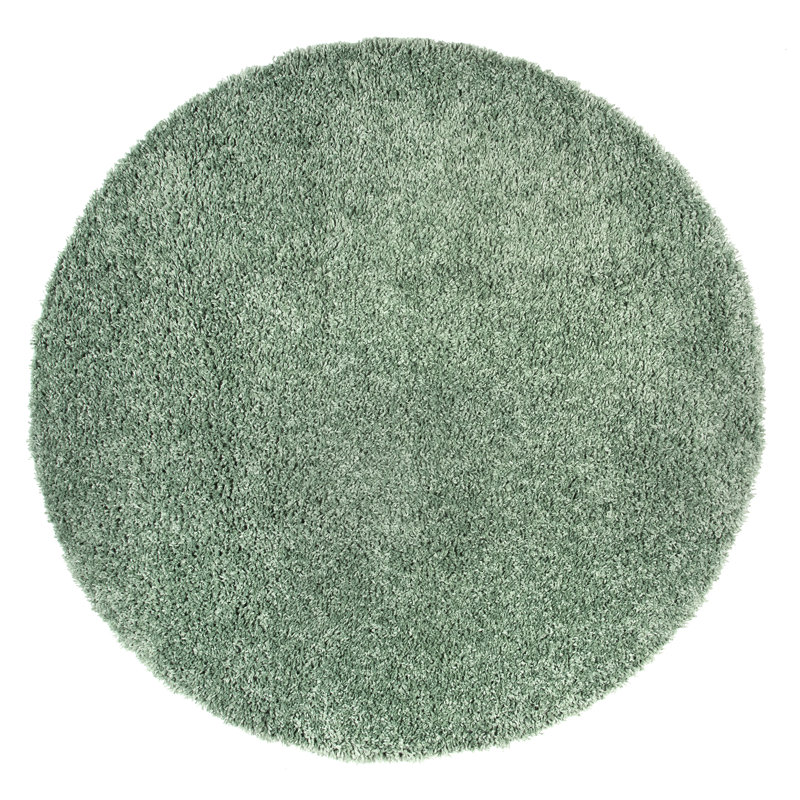 Tapis à poil long Abbiney, Rond 6 pi