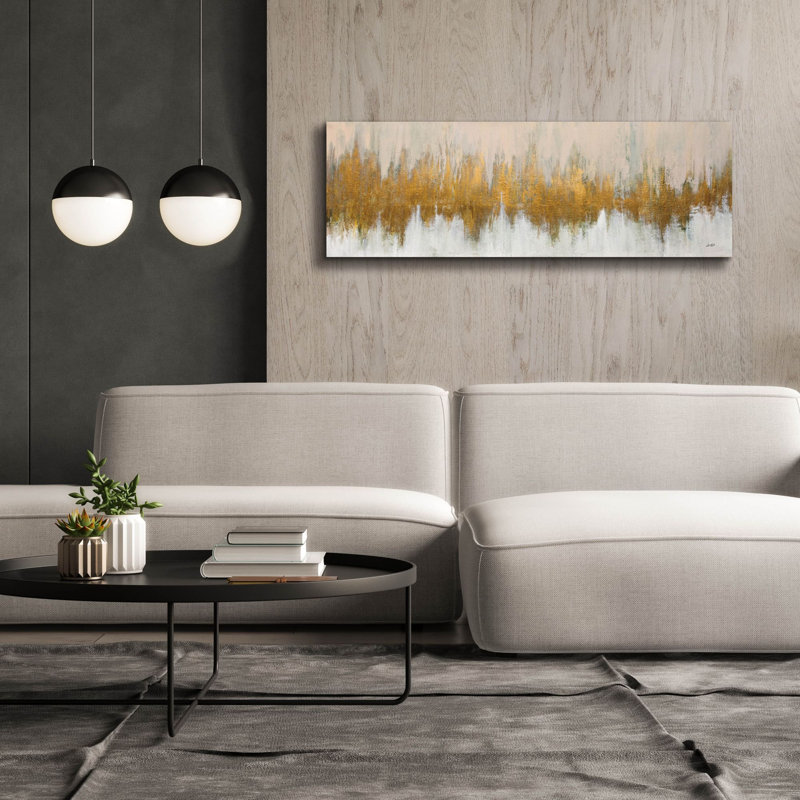 «Glimmer 2» par Julia Purinton, art mural sur toile, H 20 po x l 60 po x P 1,5 po