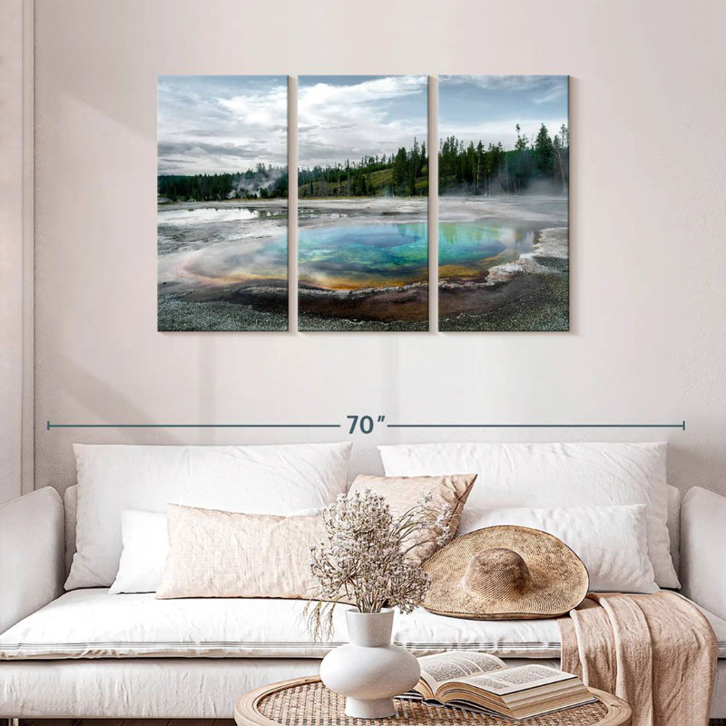 Alvord Thermal Basin In Yellowstone, 28" H x 45" W