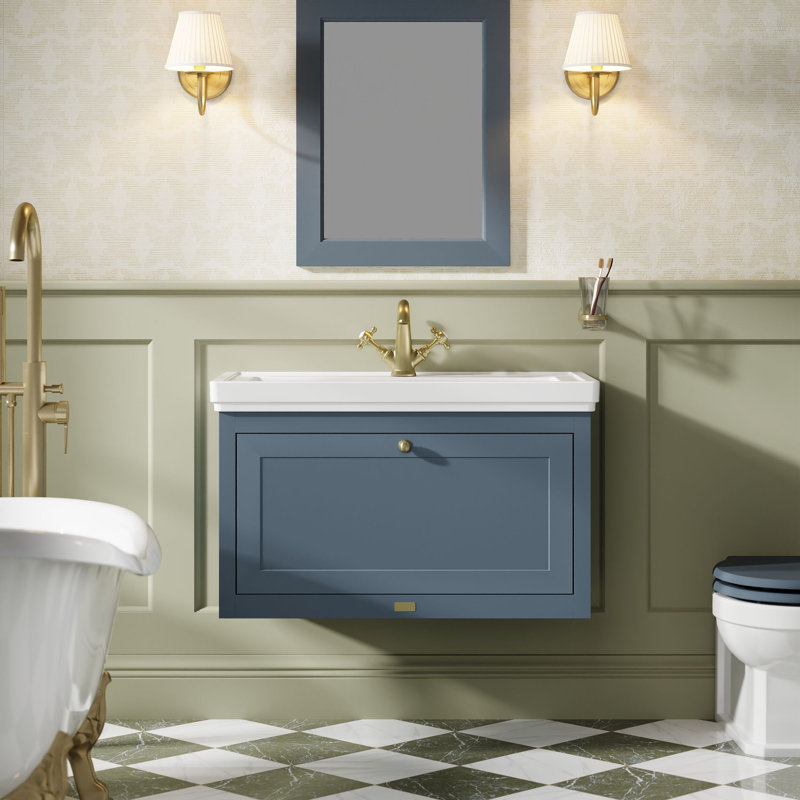 Hartleigh Bathroom Vanity, Stiffkey Blue, 83cm W