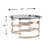 Marni Glass Top Coffee Table