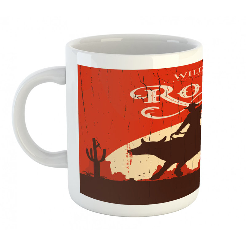 Grande tasse à café rodeo cowboy