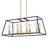 8-Light Modern Farmhouse Chandelier, Vintage Candle Gold Black Ceiling Pendant Light Fixture