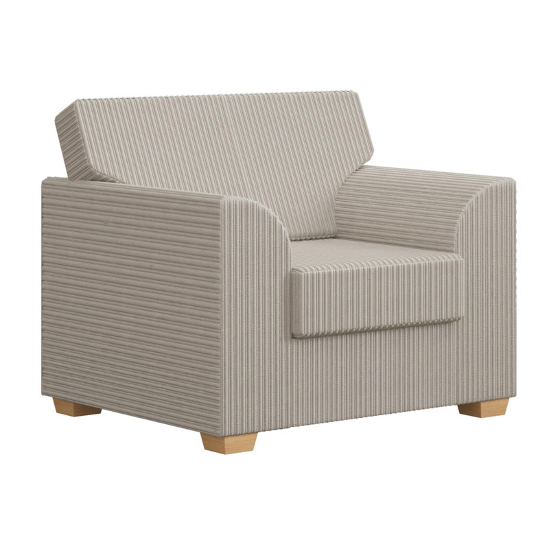 Upholstered Armchair, Stone