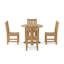 Deshay Outdoor 5 - Piece Teak Dining Set
