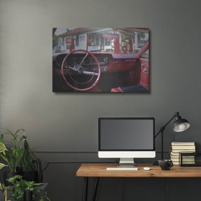 Luxe Metal Art 'Pontiac GTO Pitstop' By Lori Deite " Pontiac GTO Pitstop " by Lori Deiter