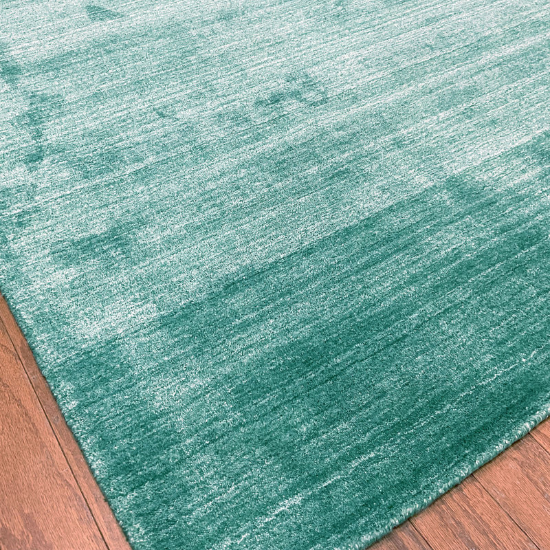 Tapis rectangulaire en soie noué à la main, Rectangulaire 8 pi x 10 pi