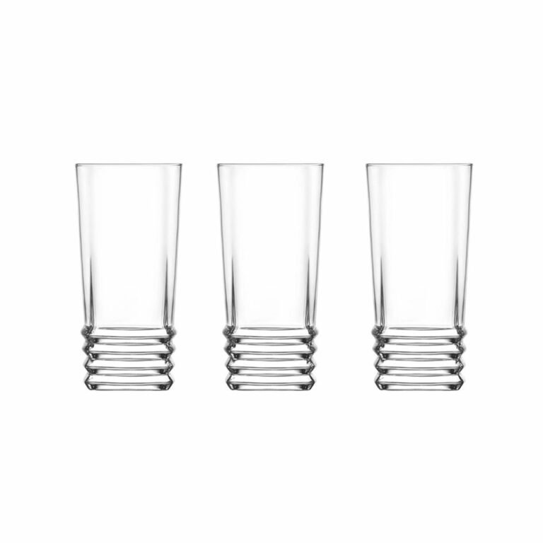 Ensemble de 3 verres à cocktail pour verres à cocktail, café glacé, bière, thé glacé, vin, whisky et eau 11 oz. DVN Three PIECE