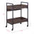 Chiro Walnut & Black Serving Cart