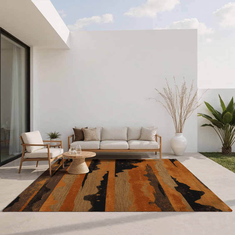 Tapis intérieur et extérieur Gilded Dunes, Rectangle 1'6" x 2'6"