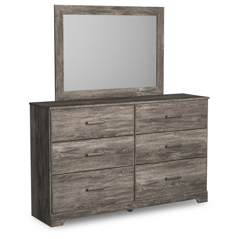 Commode et miroir Ralinksi, Gris