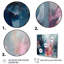 «Delvontae Blue and Pink Explosion Abstract», art mural abstrait-87332779-119183566-87332782