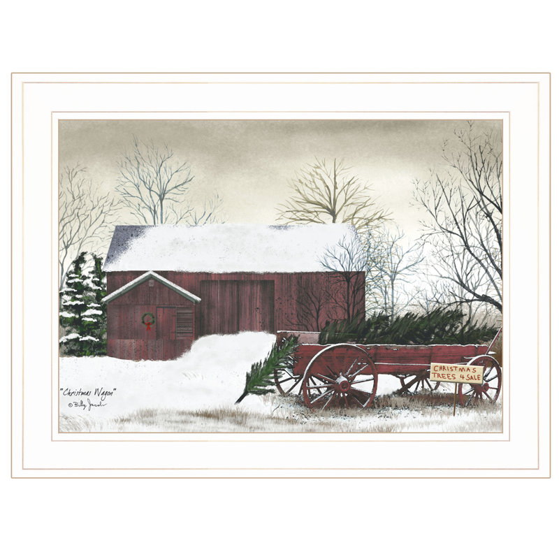 «Christmas Wagon», reproduction encadrée