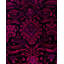 Tapis de couloir surdimensionné rose, mauve et bleu marine de conception unique 2 pi 7 po x 10 pi 4 po Overyed