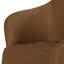 Timothy - Chaise moderne en tissu brun