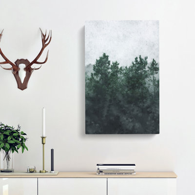Snowing Upon The Trees - Wrapped Canvas