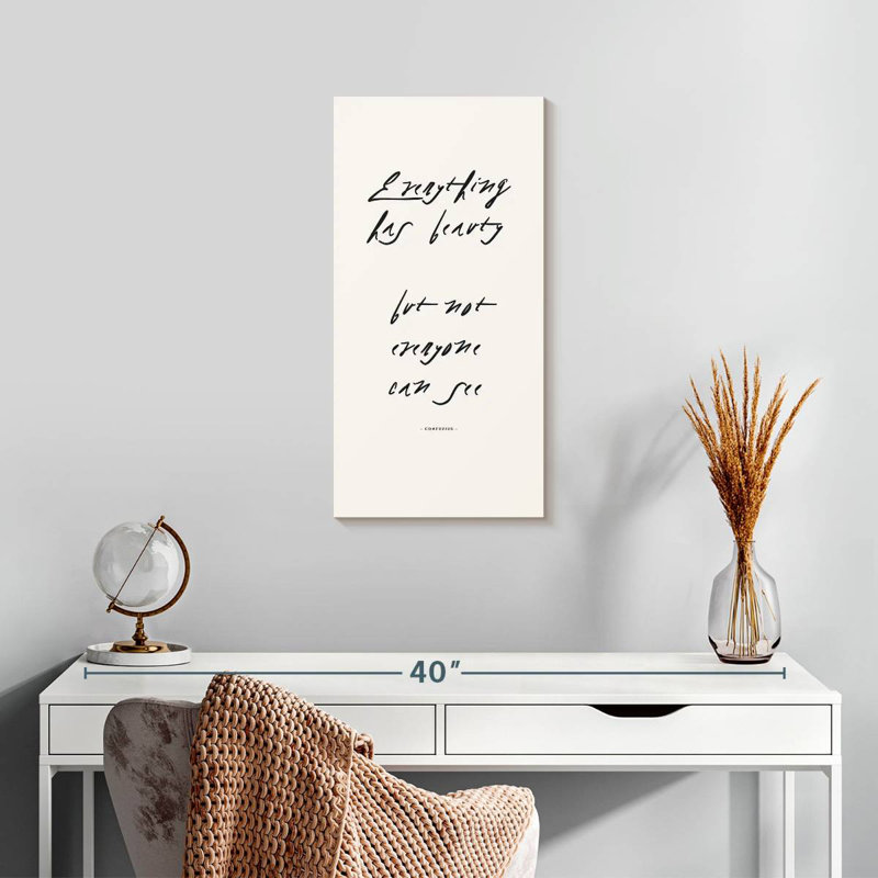 Everything Has Beauty, 24" H x 12" W