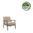 Keltie Fabric Accent Chair with Wooden Frame-1752688356