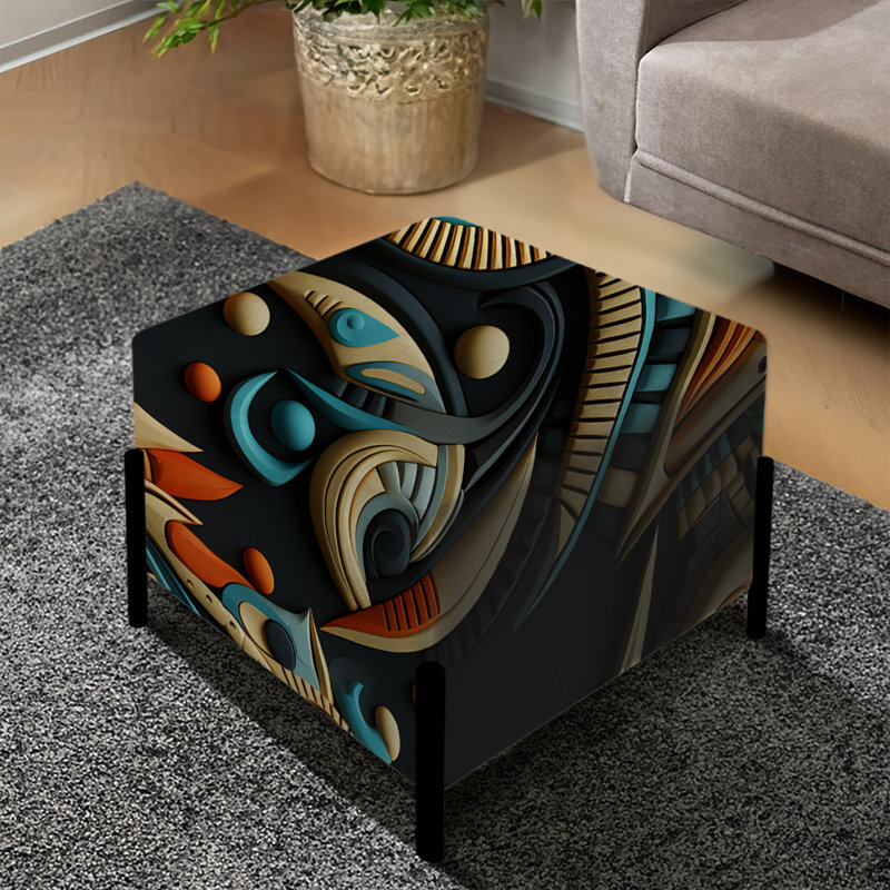Tribal Motifs Eclectic Melody - Repose-pieds éclectique carré
