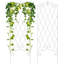 Ensemble de 2 treillis de jardin pour plantes grimpantes Fernandina 60 "x 18" en fer antirouille-237864642