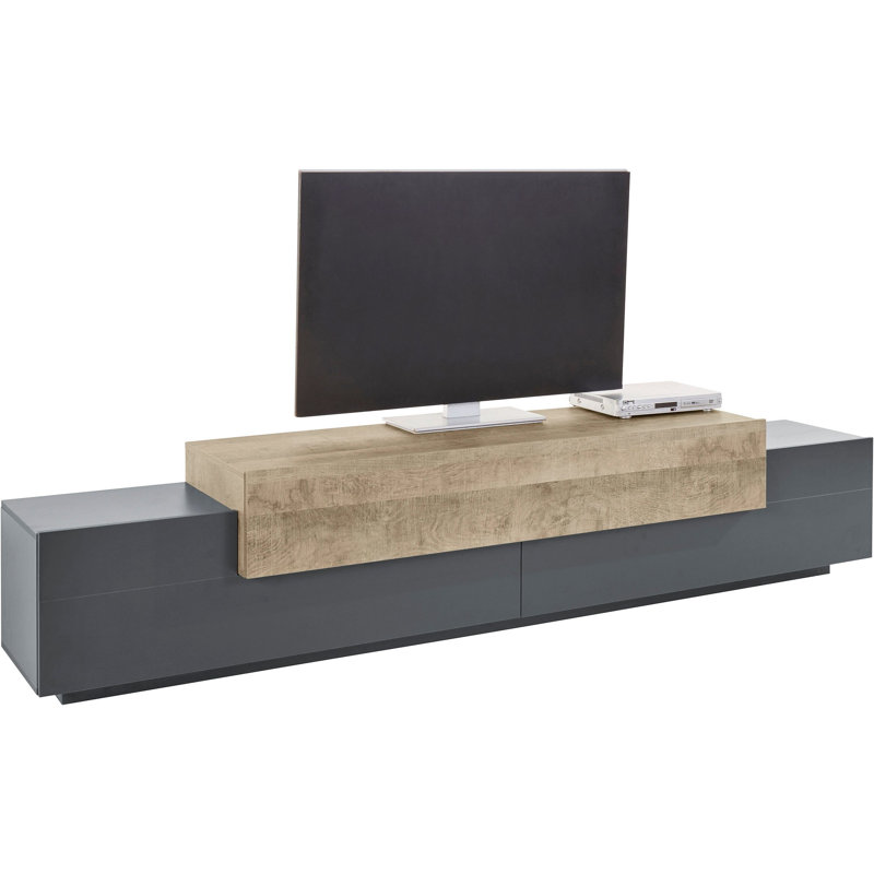 Aviyanah TV Stand for TVs up to 75", Anthracite/Oak