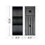 Meuble-lavabo flottant rayé en chêne noir brossé de 36 po avec lavabo en céramique blanche Etna, pré-assemblé-766989383-766989402