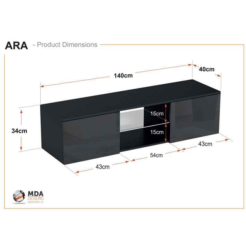 Aloisius Unfinished TV Stand for TVs up to 65"