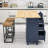 Jakhyla Farmhouse Kitchen Island Set with Drop Leaf, Storage Cabinet and 2 Stools-679535319