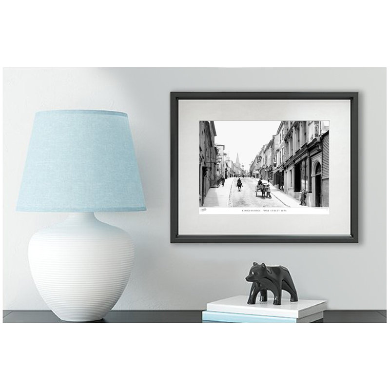 Kingsbridge, Fore Street 1896 - Single Picture Frame Print, 60cm H x 80cm W x 2.3cm D