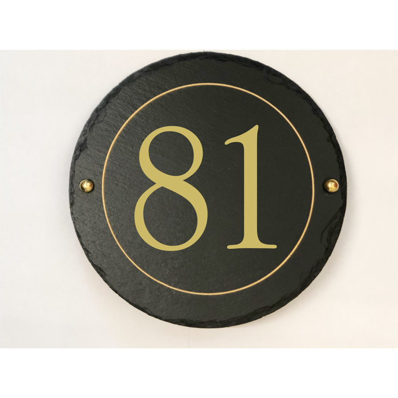 Easingwold 24cm H Stone House Number, 81
