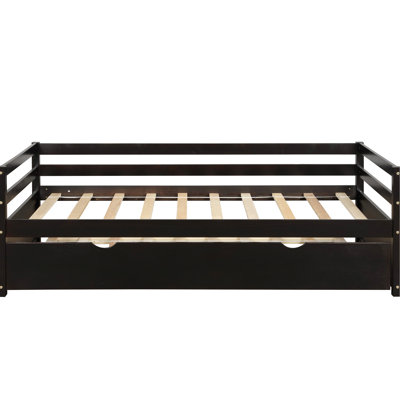 Lit de jour avec lit gigogne escamotable - Simple - Bois massif pour la chambre à coucher