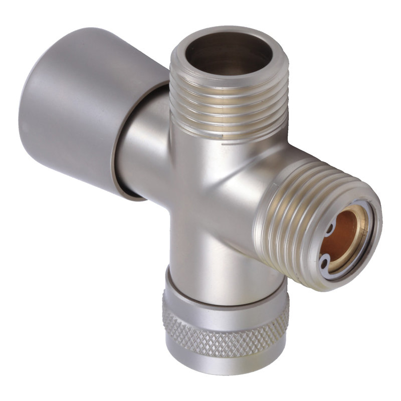 Universal Showering Components Shower Arm Diverter Valve, Pearl Nickel